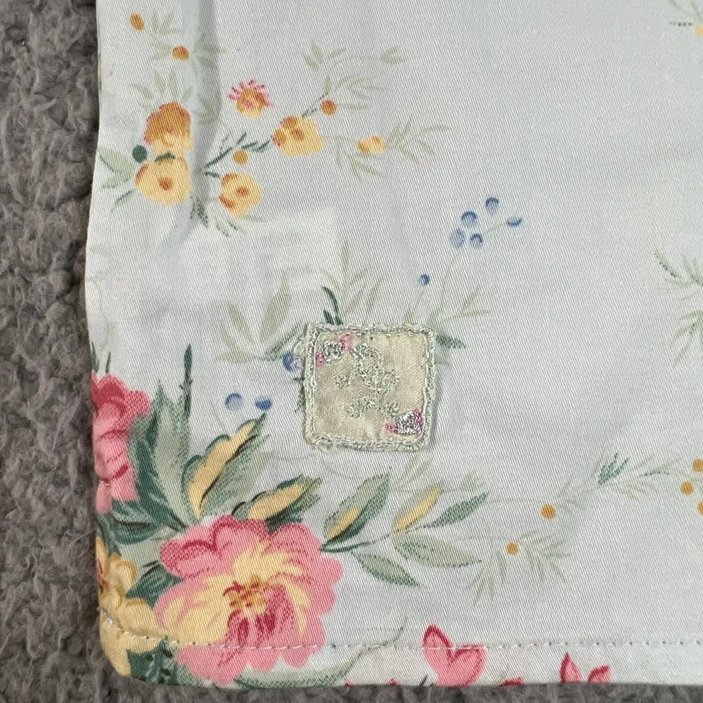 Ralph Lauren Pajama Set Girls Size 5‎ Mint Green Floral Avignon Sleeveless Pants